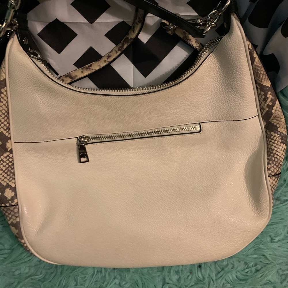 Coach Hobo Bag Mint Black White Snake - Picture 7 of 11
